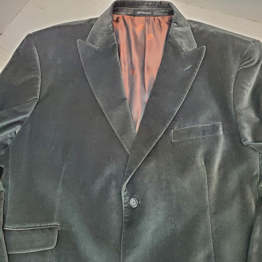 Alfani Men's Black Velvet Blazer - Classic Single-Breasted Sport Coat